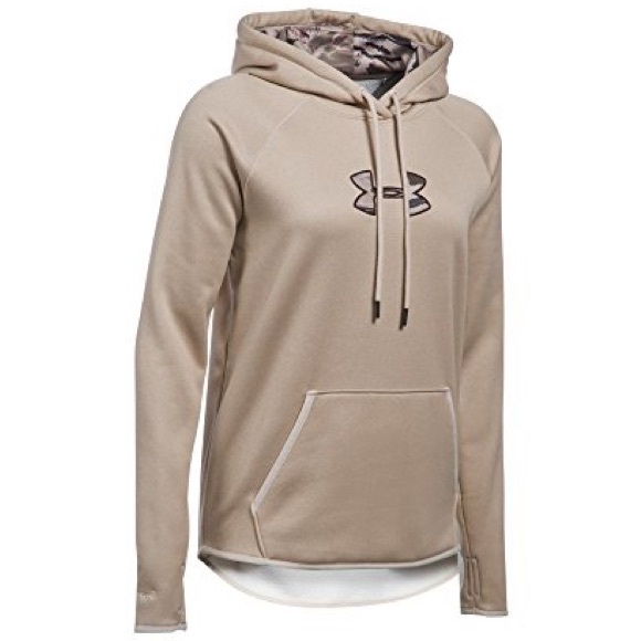 UNDER ARMOR Oatmeal Camo hoodie size small - Picture 1 of 9